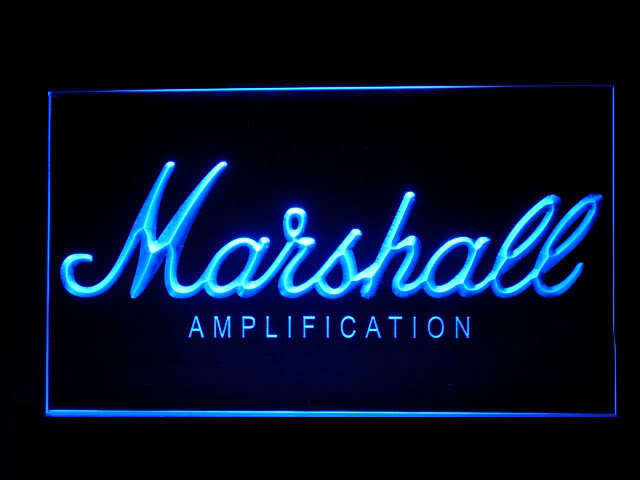 Marshall Bass Amplifier Display Led Light Sign